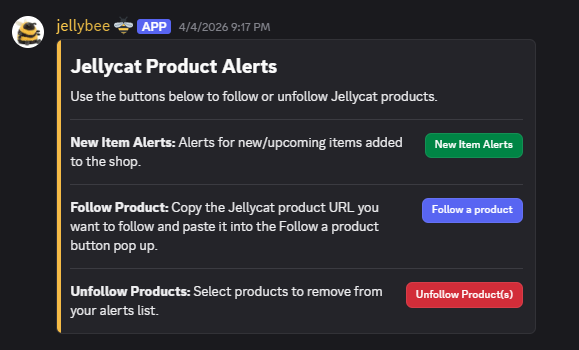 Follow a product button
