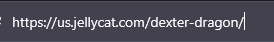 Jellycat product page with URL to copy